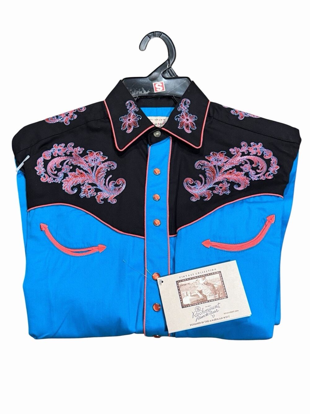 Rockmount Ranch Wear Size Small Western Shirt Pearl Snap Buttons NWT